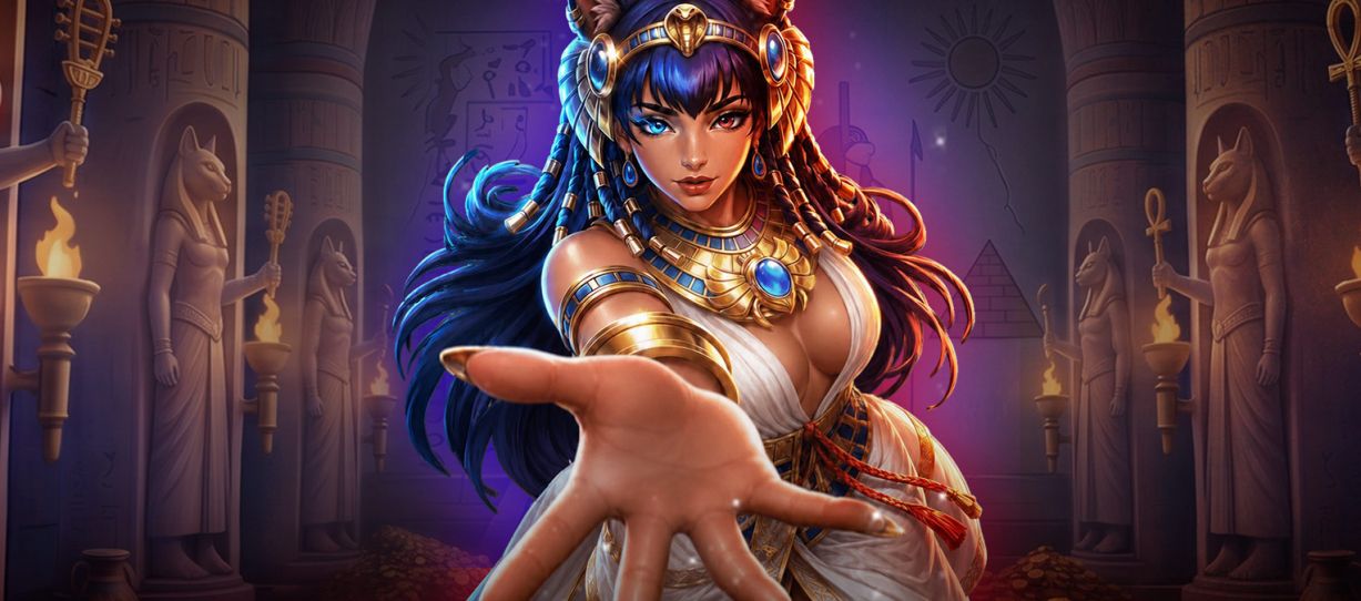 JDB Gaming 官方 Bastet 遊戲圖，埃及貓女神角色
