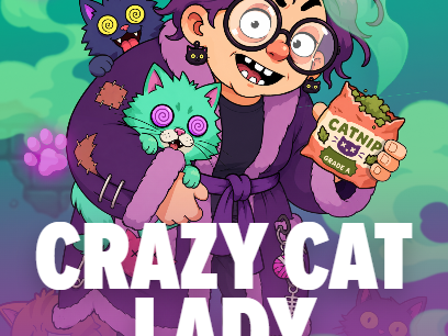 Stake Engine 官方 Crazy Cat Lady 遊戲圖