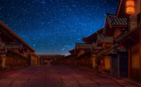 CQ9 Funny Alpaca 官方夜色街景背景