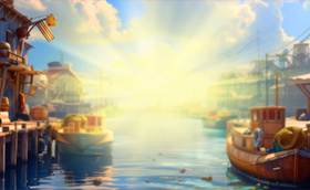 CQ9 Go Fishing 官方橫式作品背景