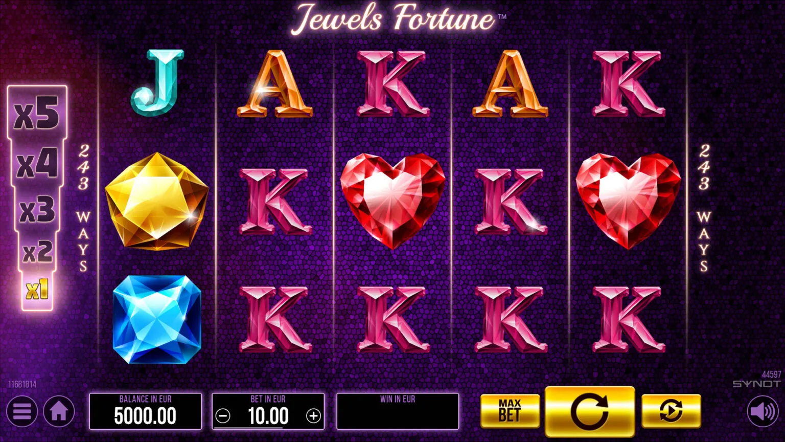 Jewels Fortune 官方遊戲畫面