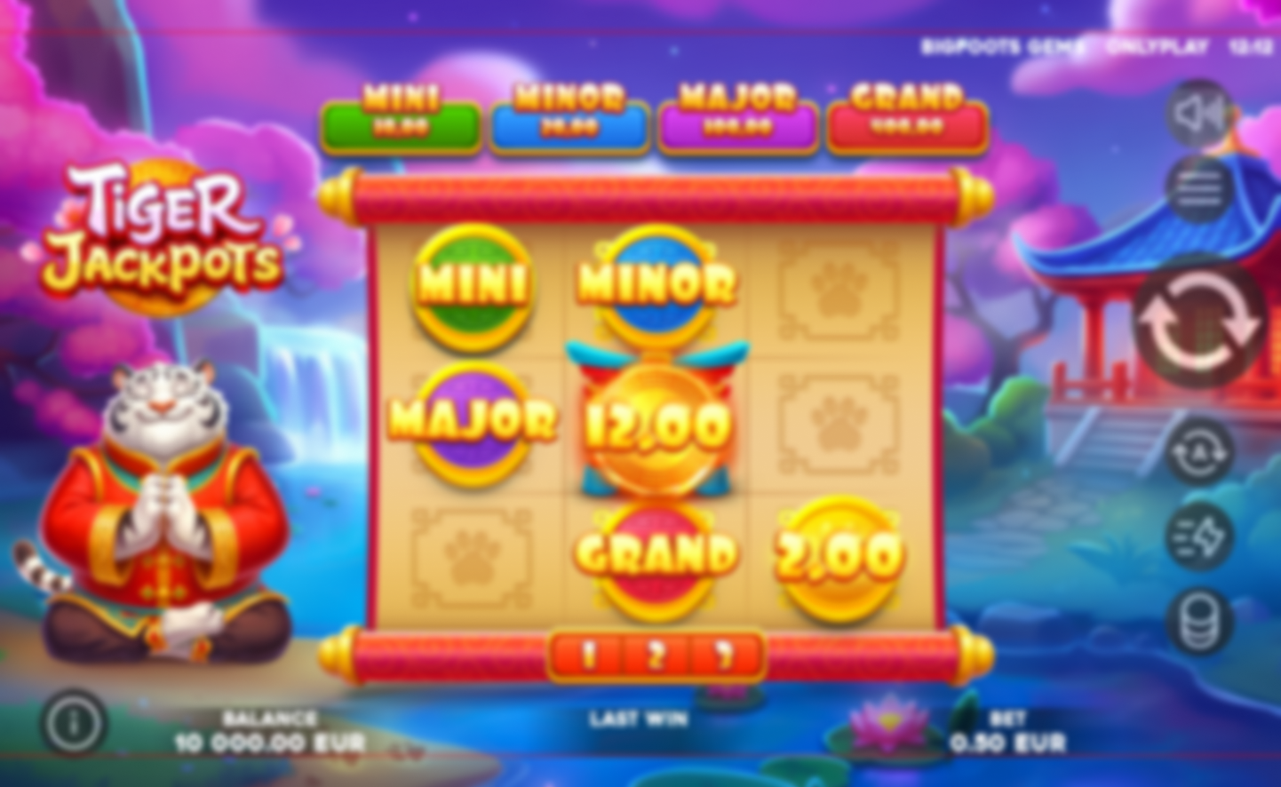 Tiger Jackpots 官方遊戲畫面