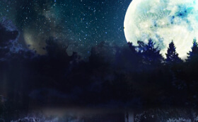 CQ9 Wolf Moon 官方夜色森林背景